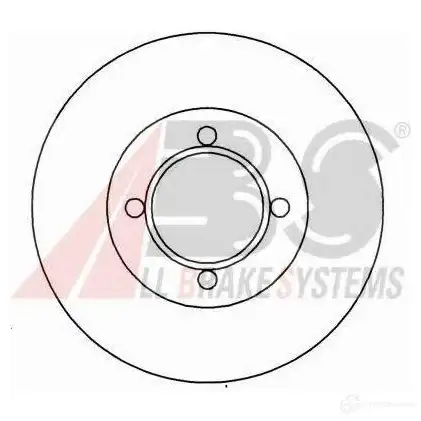 Тормозной диск A.B.S. 8717109361902 1198177491 15747oe JS 4O8 изображение 0