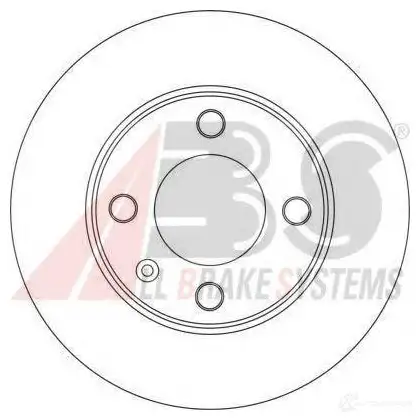 Тормозной диск A.B.S. KV K3Q 1423441943 17192oe 8717109481303 изображение 0