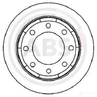 Тормозной диск A.B.S. 8717109244915 TKI UH 1794319 17291 изображение 0