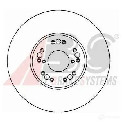 Тормозной диск A.B.S. 16493oe 8717109487855 O AIR1 1423441933 изображение 0