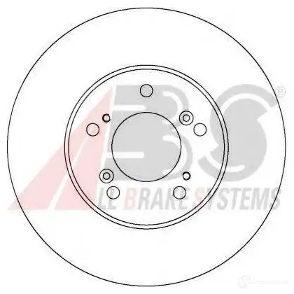 Тормозной диск A.B.S. 2I90A NV 1198178723 16588oe 8717109365603 изображение 0