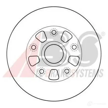 Тормозной диск A.B.S. 8717109363159 1198178711 15984oe QN HLX изображение 0