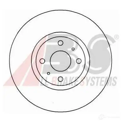 Тормозной диск A.B.S. 8717109364170 16153oe 1198178441 71 VX52 изображение 0