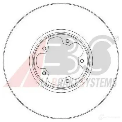 Тормозной диск A.B.S. 1198179033 FJ SW8QS 8717109366778 17356oe изображение 0