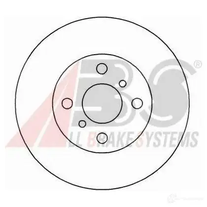 Тормозной диск A.B.S. 16234oe 1198178583 B83 KM 8717109364699 изображение 0
