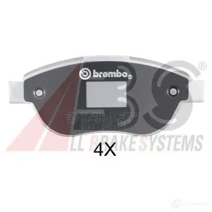 Тормозные колодки, комплект A.B.S. 8717109628906 37273s 1805712 NAUH5 6S