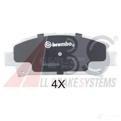 Тормозные колодки, комплект A.B.S. 219 61 36866s 13Y8MT 1805414