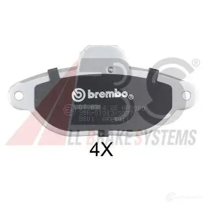 Тормозные колодки, комплект A.B.S. 36854s 21436 2 1365 1805406 изображение 0