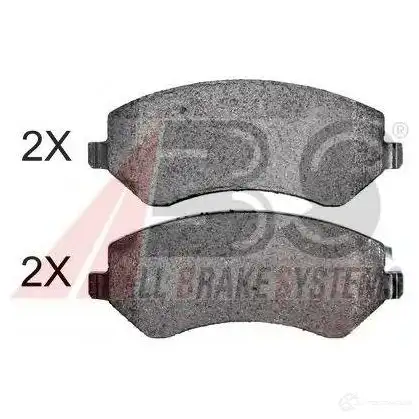 Тормозные колодки, комплект A.B.S. 8717109619072 1198184549 38856oe 6K 1EB