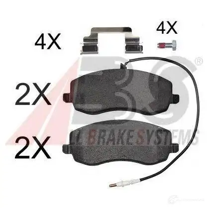 Тормозные колодки, комплект A.B.S. 37734oe 8717109581270 1198185135 ASH9 2