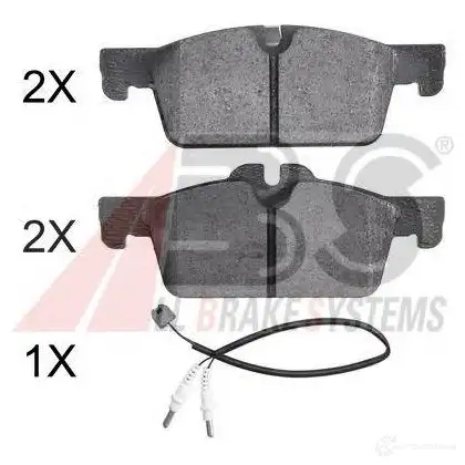 Тормозные колодки, комплект A.B.S. 37888oe 1198185149 8717109624106 T32 RIY
