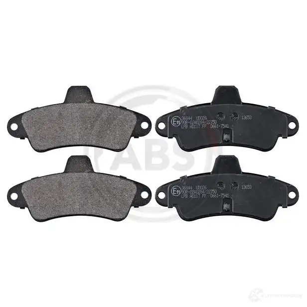 Тормозные колодки дисковые, комплект A.B.S. 36844 1805394 21 586 QHK0QON