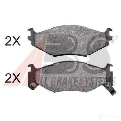 Тормозные колодки, комплект A.B.S. 8717109619119 38522oe 1198184009 LW 4YH9