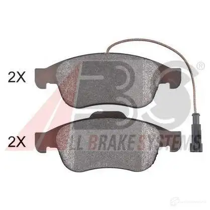 Тормозные колодки, комплект A.B.S. 8717109505207 1198184229 D 4D21KE 37774oe