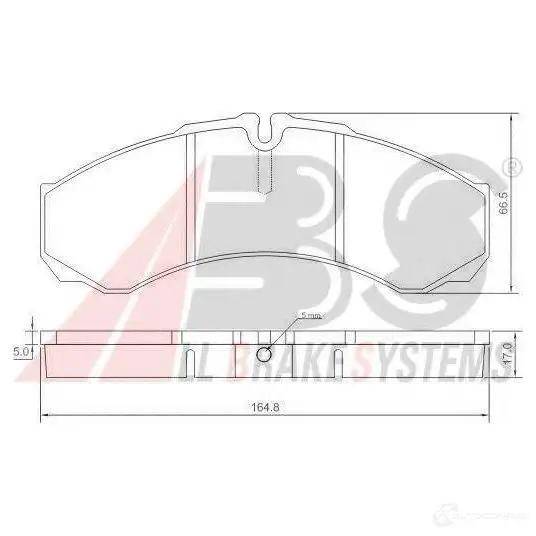 Тормозные колодки, комплект A.B.S. 37299oe 1198185735 ZK8IU 5 8717109252712