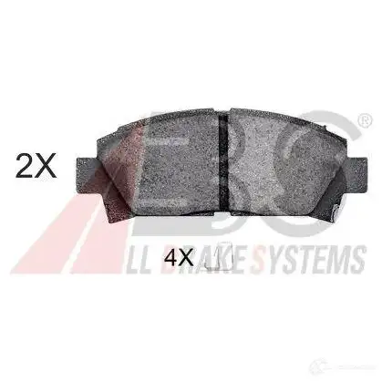 Тормозные колодки, комплект A.B.S. 1194048106 21 961 GR3NX 36866oe