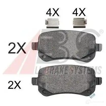 Тормозные колодки, комплект A.B.S. 8717109581256 37733oe GA VEX 1198184033