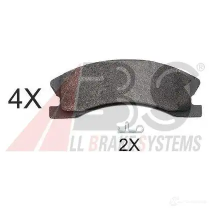 Тормозные колодки, комплект A.B.S. 2408 3 38945oe DRYSQE 1194048725