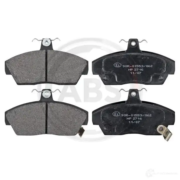 Тормозные колодки дисковые, комплект A.B.S. 8717109046922 1805306 AB T9BV 36747