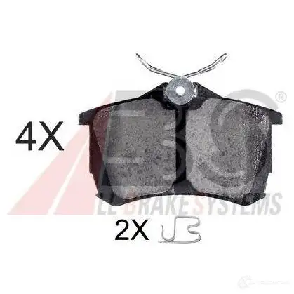 Тормозные колодки, комплект A.B.S. 8717109619515 1198184369 VTOI LI 37175oe