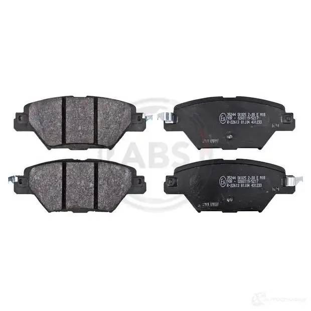 Тормозные колодки дисковые, комплект A.B.S. 35244 4SSIU 3B 1437283400