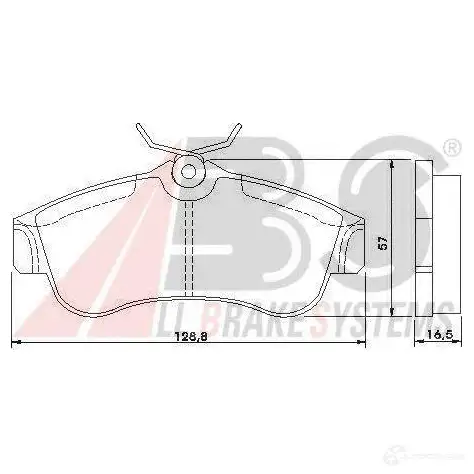 Тормозные колодки, комплект A.B.S. 21 546 Y8G87 36740oe 1194047937 изображение 0