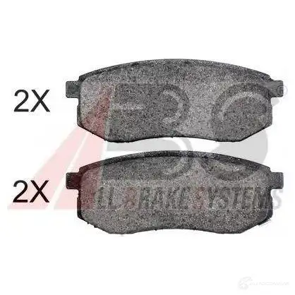 Тормозные колодки, комплект A.B.S. 8717109619492 37182oe 1198184459 P3UD3 0S
