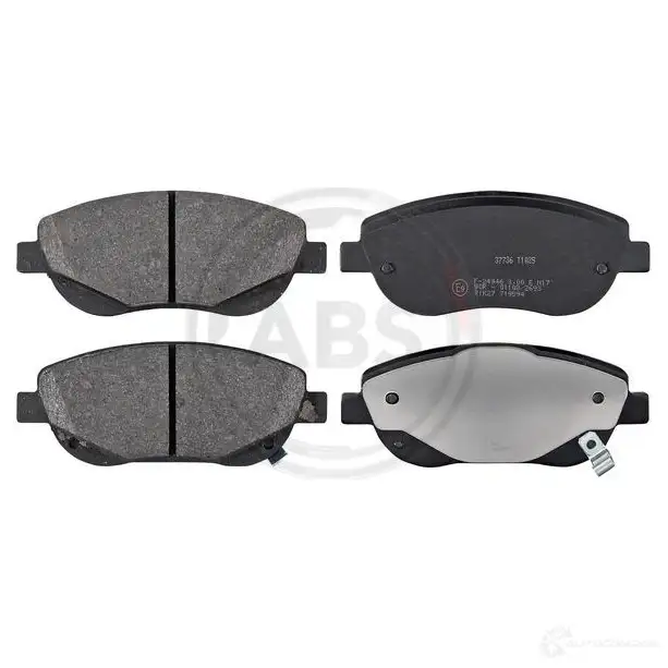 Тормозные колодки дисковые, комплект A.B.S. 37736 1806178 8717109581300 XAVB V изображение 0