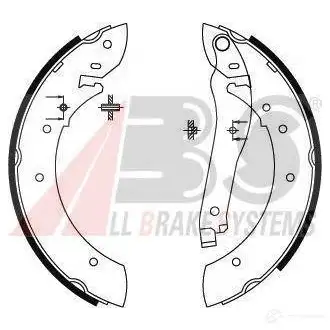 Барабанные тормозные колодки, комплект A.B.S. 8717109154078 1813680 8315 9 X2NN
