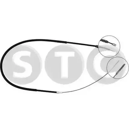 Трос ручника STC T483724 3811319 TWR1S AM 1TNU