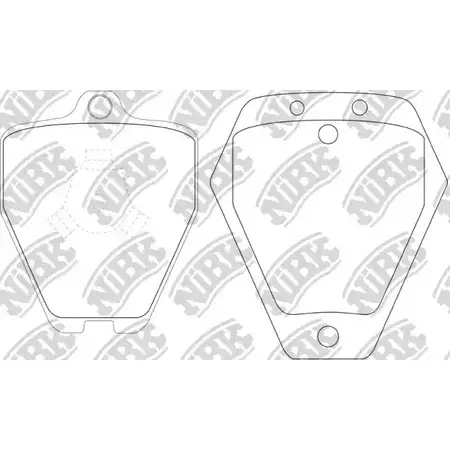 Тормозные колодки дисковые, комплект NIBK PN0138 Y9P 5CR 3834642