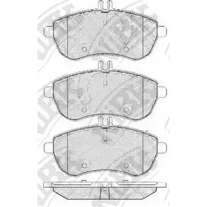 Тормозные колодки дисковые, комплект NIBK PN0452 3 WT9CI 3834946 4582409057916 изображение 0