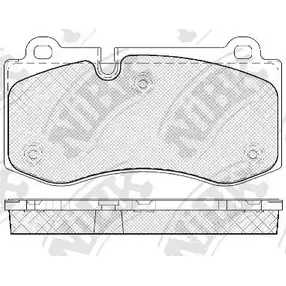 Тормозные колодки дисковые, комплект NIBK G NEPG9 4582431703683 PN0453 3834947