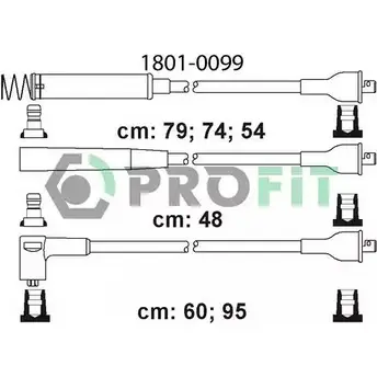 Высоковольтные провода зажигания PROFIT 3842511 6 N219 1801-0099 изображение 0