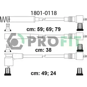 Высоковольтные провода зажигания PROFIT 1801-0118 3043 78T 3842519 изображение 0