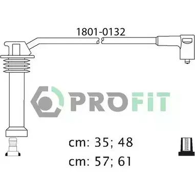Высоковольтные провода зажигания PROFIT 1801-0132 F 6TOW 3842526 изображение 0
