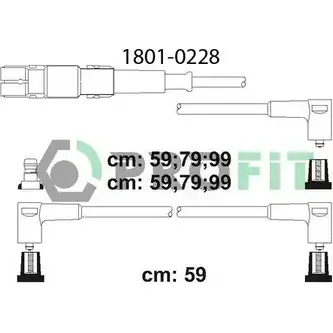 Высоковольтные провода зажигания PROFIT TQ431Y 8 1801-0228 3842550 изображение 0