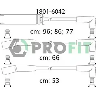 Высоковольтные провода зажигания PROFIT 1801-6042 3842606 O Y702 изображение 0