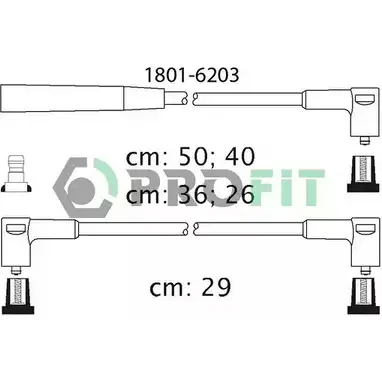 Высоковольтные провода зажигания PROFIT 1801-6203 3842612 KR GSSFX изображение 0