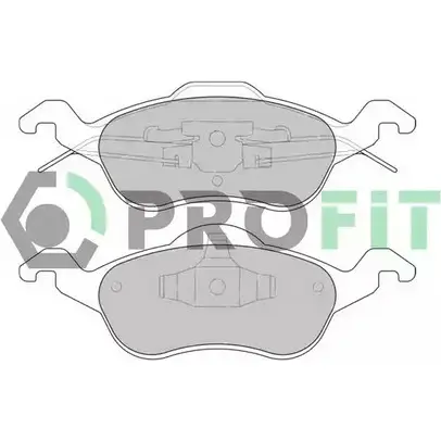 Тормозные колодки дисковые, комплект PROFIT V8 N1T 3846516 5000-1318 C
