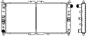 Радиатор охлаждения двигателя SAKURA AUTOMOTIVE 152746873 1301-0213 OI GFME0 изображение 0