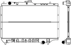 Радиатор охлаждения двигателя SAKURA AUTOMOTIVE 8YCY6 5 1450-0101 153625631 изображение 0