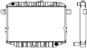 Радиатор охлаждения двигателя SAKURA AUTOMOTIVE 1461-0331 EN 1PKV 1060340652 изображение 0