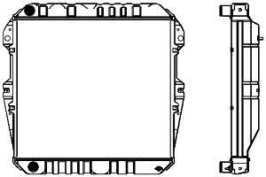 Радиатор охлаждения двигателя SAKURA AUTOMOTIVE FL1H R 153281811 1461-0351 изображение 0