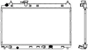 Радиатор охлаждения двигателя SAKURA AUTOMOTIVE 3211-1025 31573 LA 1440179869 изображение 0