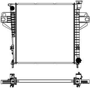 Радиатор охлаждения двигателя SAKURA AUTOMOTIVE 3231-1015 Y SPYPN 1411013496 изображение 0