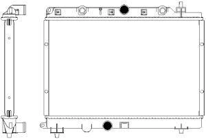 Радиатор охлаждения двигателя SAKURA AUTOMOTIVE 3261-1001 D0RP O 67958436 изображение 0