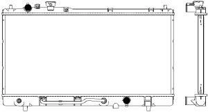 Радиатор охлаждения двигателя SAKURA AUTOMOTIVE E6RM ZM 3301-1019 111195671 изображение 0