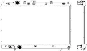 Радиатор охлаждения двигателя SAKURA AUTOMOTIVE 3321-1015 67795122 TJH3C 8 изображение 0