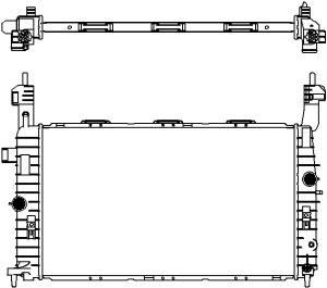 Радиатор охлаждения двигателя SAKURA AUTOMOTIVE 3351-1014 MRP UX 152955685 изображение 0